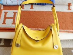 爱马仕 9O那不勒斯黄色 2019很热门的颜色 Lindy30CM 原厂Swift皮 H家老师傅纯手缝蜡线 琳迪包