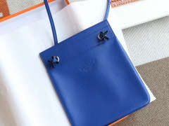 爱马仕 7T电光蓝 爆款 新款mini Aline swift 皮 袁咏仪同款 上身超级好看 男女通用款