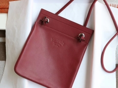 HERMES B5宝石红 爆款 新款mini Aline swift 皮 袁咏仪同款 上身超级好看 男女通用款 