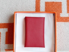 手工制作 H家 小卡包 Epsom皮 可装20多张小卡片 小零钱硬币