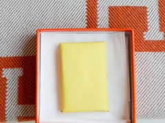 手工制作 H家 小卡包 Epsom皮 可装20多张小卡片 小零钱硬币