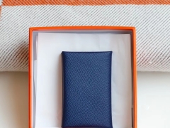 手工制作 H家 小卡包 Epsom皮 可装20多张小卡片 小零钱硬币