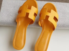 夏季旅游必备凉拖 H中跟4.5cm 女拖鞋凉拖鞋 Epsom 太阳黄 34-42码