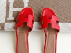 夏季旅游必备凉拖 H平底女拖鞋凉拖鞋 Swift 中国红 34-42码