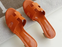 夏季旅游必备凉拖 H中跟4.5cm 女拖鞋凉拖鞋 Epsom 经典橙 34-42码