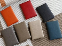 客定 手工制作 H家小卡包Togo皮 可装20多张卡和小零钱硬币 色彩缤纷