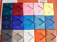 手工制作 H家 小卡包 Epsom皮 可装20多张小卡片 小零钱硬币