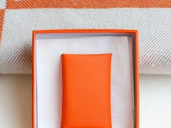 手工制作 H家 小卡包 Epsom皮 可装20多张小卡片 小零钱硬币