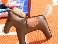 H家新版小马鬃毛系列 中号小号颜色齐全全手缝 杏色