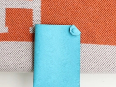 HERMES 手工蜡线Dogon H家小护照夹 护照包 Epsom 马卡龙