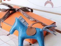 H家新版小马鬃毛系列 中号小号颜色齐全全手缝 北方蓝