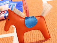 H家新版小马鬃毛系列 中号小号颜色齐全全手缝 经典橙色