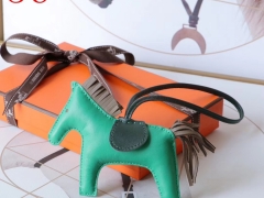 H家新版小马鬃毛系列 中号小号颜色齐全全手缝 竹子绿