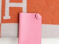 纯手工蜡线Dogon H家小护照夹 护照包 Epsom 奶昔粉