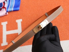 H家kelly腰带 epsom 大象灰 金扣 （可调节款）