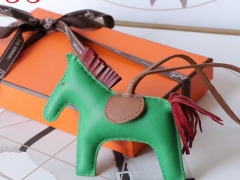 H家新版小马鬃毛系列 中号小号颜色齐全全手缝 竹子绿