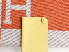 纯手工蜡线Dogon H家小护照夹 护照包 Epsom 小鸡黄