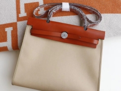 HERMES 夏季必备百搭款 Herbag 31cm 帆布系列 特别轻便 休闲款式