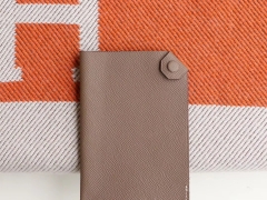 纯手工蜡线Dogon H家小护照夹 护照包 Epsom 大象灰