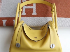HERMES 9D琥珀黄 2019很热门的颜色 Lindy30CM togo皮 H家老师傅纯手缝蜡线 琳迪包