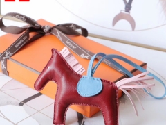 H家新版小马鬃毛系列 中号小号颜色齐全全手缝 宝石红