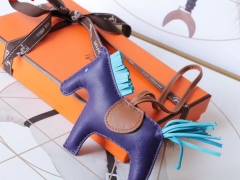 H家新版小马鬃毛系列 中号小号颜色齐全全手缝 水晶紫