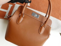 爱马仕 CK37 金棕 Toolbox Mini20CM牛奶包 Swift皮 法国蜡线 全手缝
