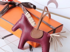 H家新版小马鬃毛系列 中号小号颜色齐全全手缝 石榴红