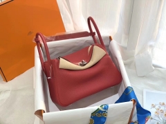 lindy 26 进口tc皮 手缝蜡线 I6极致粉 银扣 不喜欢大红的可以选这个色 很难撞色的一个粉