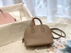 17 Mini Bolide 山羊皮 斑鸠灰 金扣 手缝蜡线 正品开版