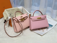 HERMES 巨受欢迎的百搭小包包mini kelly 二代 包虽小 上身巨好看 ZP 开版 为你们省下巨款 3Q粉 X9锦葵紫