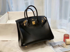 爱马仕 birkin 25 box 黑色 金扣 又Ａ又萌 你爱上了吗