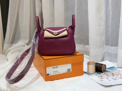 mini Lindy 超好颜值 上身好看又百搭 Swift 皮 P9 海葵紫 金扣、时尚个性十足、给人一种高贵的气质