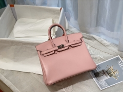 爱马仕 现货 25birkin swift 3Q粉 银扣