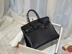爱马仕 birkin 30 so black 黑色枪扣 搭配黑扣 帅哥美女都能拎的包