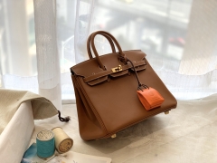 HERMES birkin 25cm swift皮 手工缝制 zp做法 金扣  37土黄 有女人味又不会过于甜腻  聚会逛街旅游都是美美哒