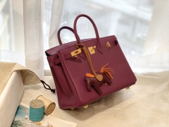 HERMES birkin 25cm swift皮 手工缝制 zp做法 金扣 P9海葵紫 一种独特的气质美 比较适合成熟知性一点的小姐姐