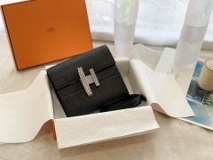 爱马仕HERMES 香港官网 cinhetic to go 山羊皮 89黑色