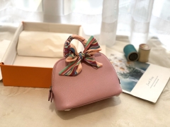 爱马仕香港官网 18mini bolide/保龄球 山羊皮 X9锦葵紫 金银扣