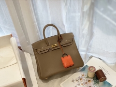 爱马仕香港官网 birkin 25cm swift皮 大象灰18 GHW